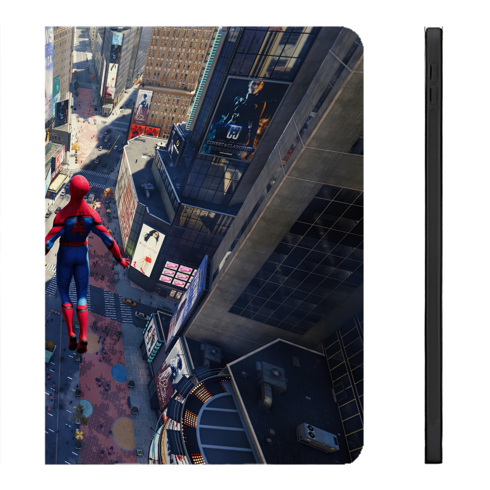 （画像用） Spider Man スパイダーマン IPadケース ペンホルダー付き ブックスタイルデザイン